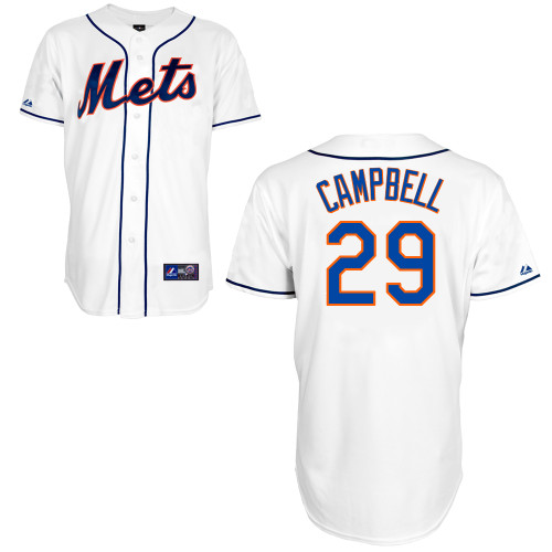 eric Campbell #29 mlb Jersey-New York Mets Women's Authentic Alternate 2 White Cool Base Baseball Jersey